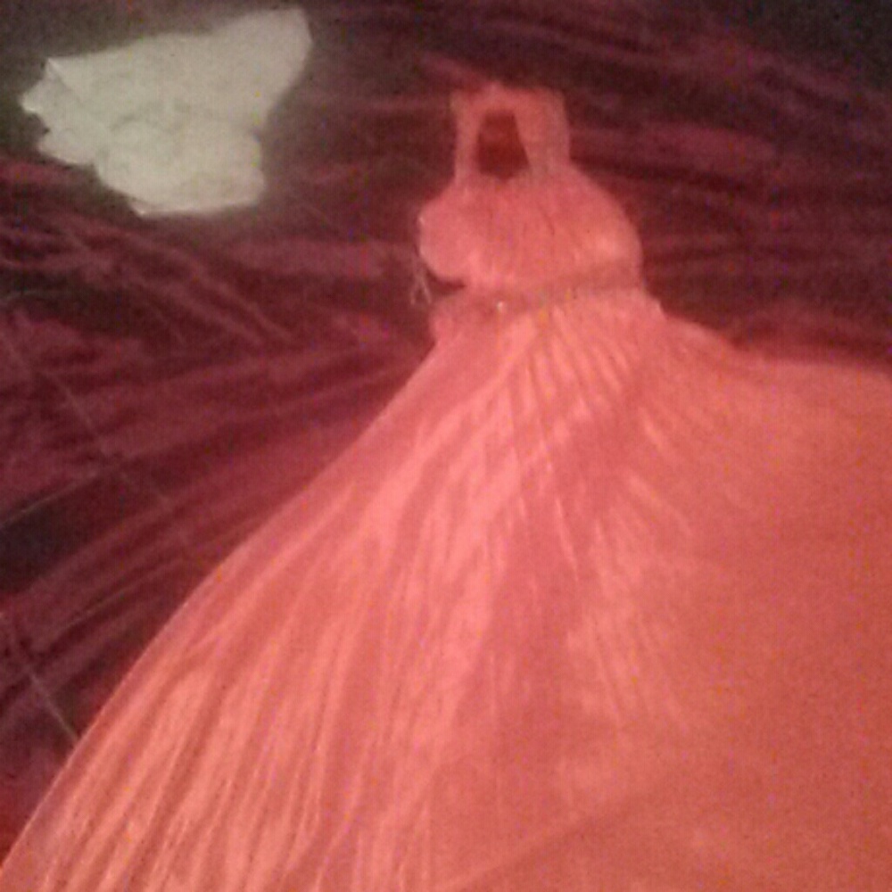 Orange beaded with crystals